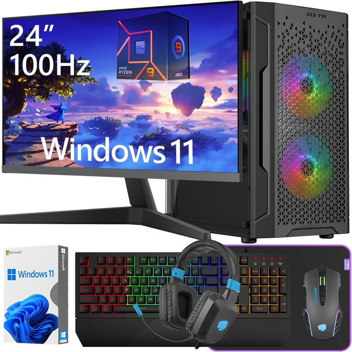 Komputer Pc Aramis 5900X/3050/P32/M1 + Monitor 24