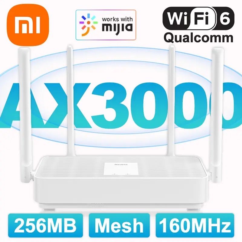 Redmi AX3000, 160 MHz, WiF6, (RA81)