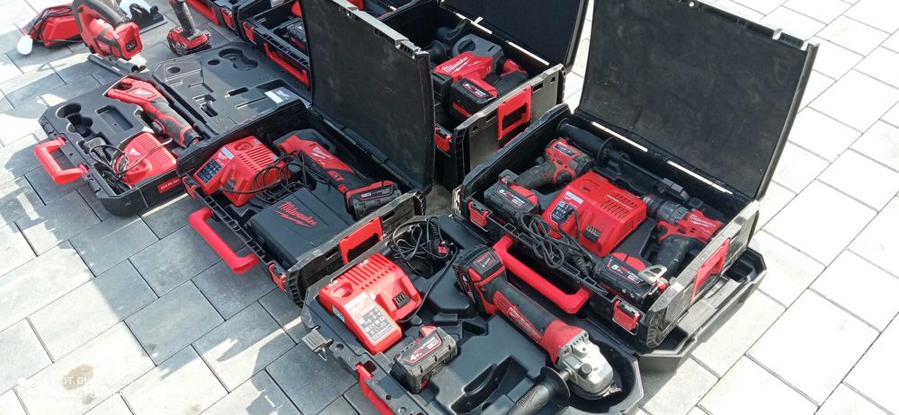 MILWAUKEE 18V Wkretarka Zakrętarka Młotowiertarka Pilarka Wyrzynarka