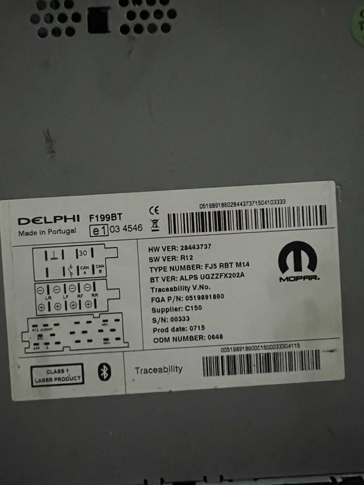 Radio Fiat Punto Evo