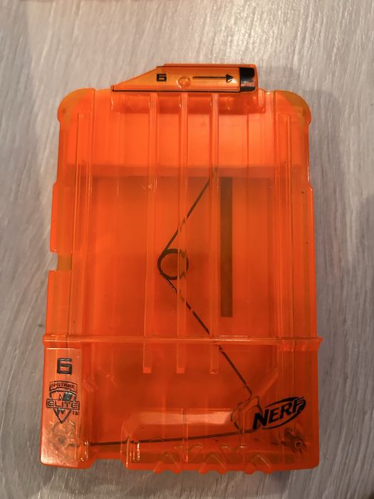 Nerf carregador 6 munições