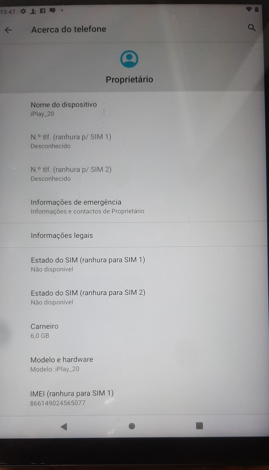 Tablett 6 GB RAM 128 GB troco