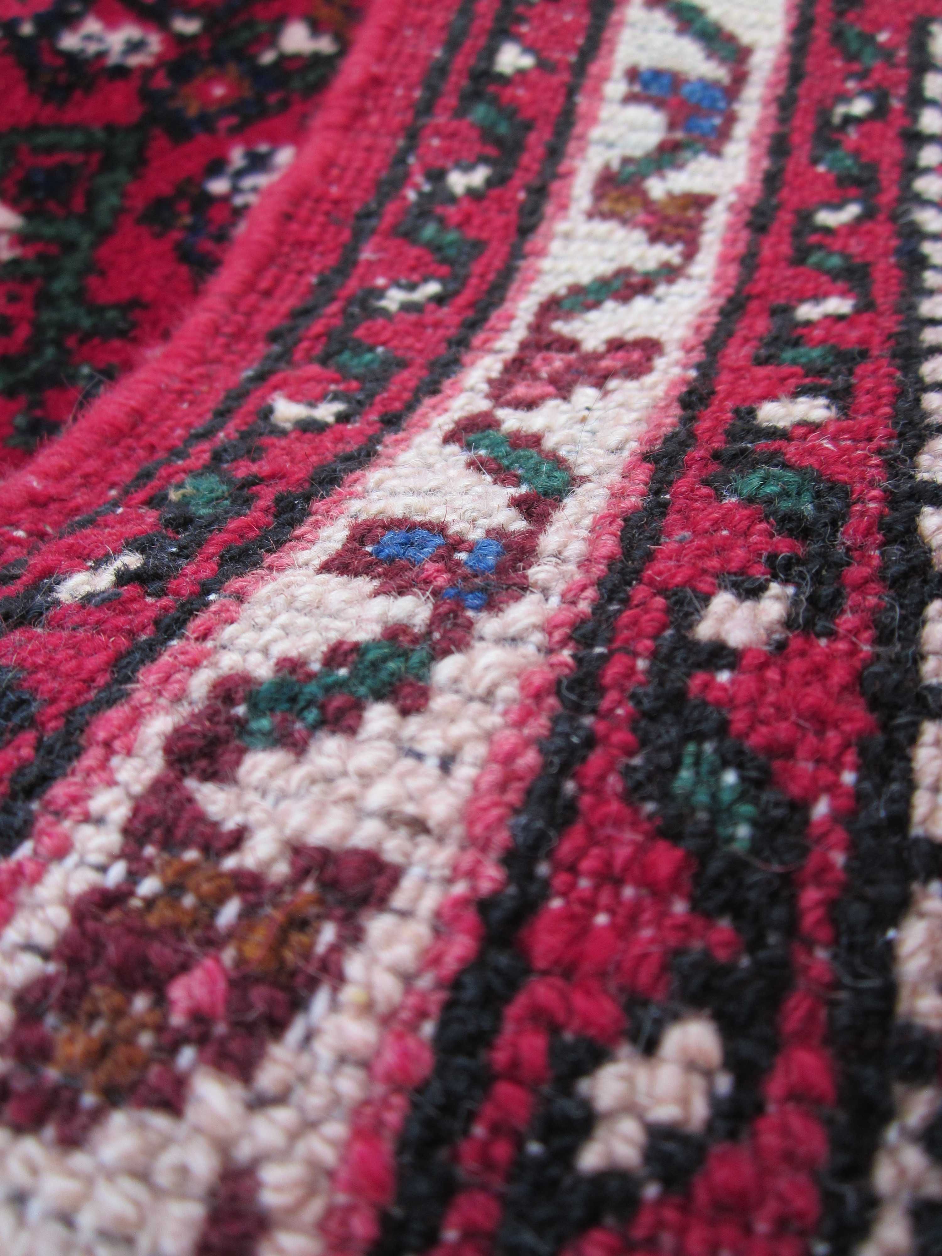 Piękny dywan/chodnik wełna ręcznie tkany Iran WyCZyszCZoNY