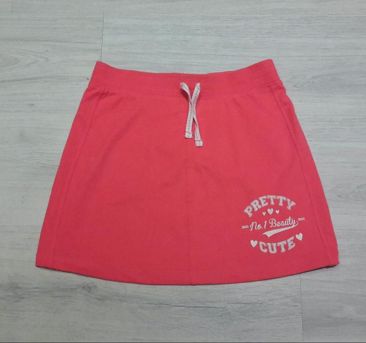 śliczna dresowa koralowa spódniczka George 140/146 nowa