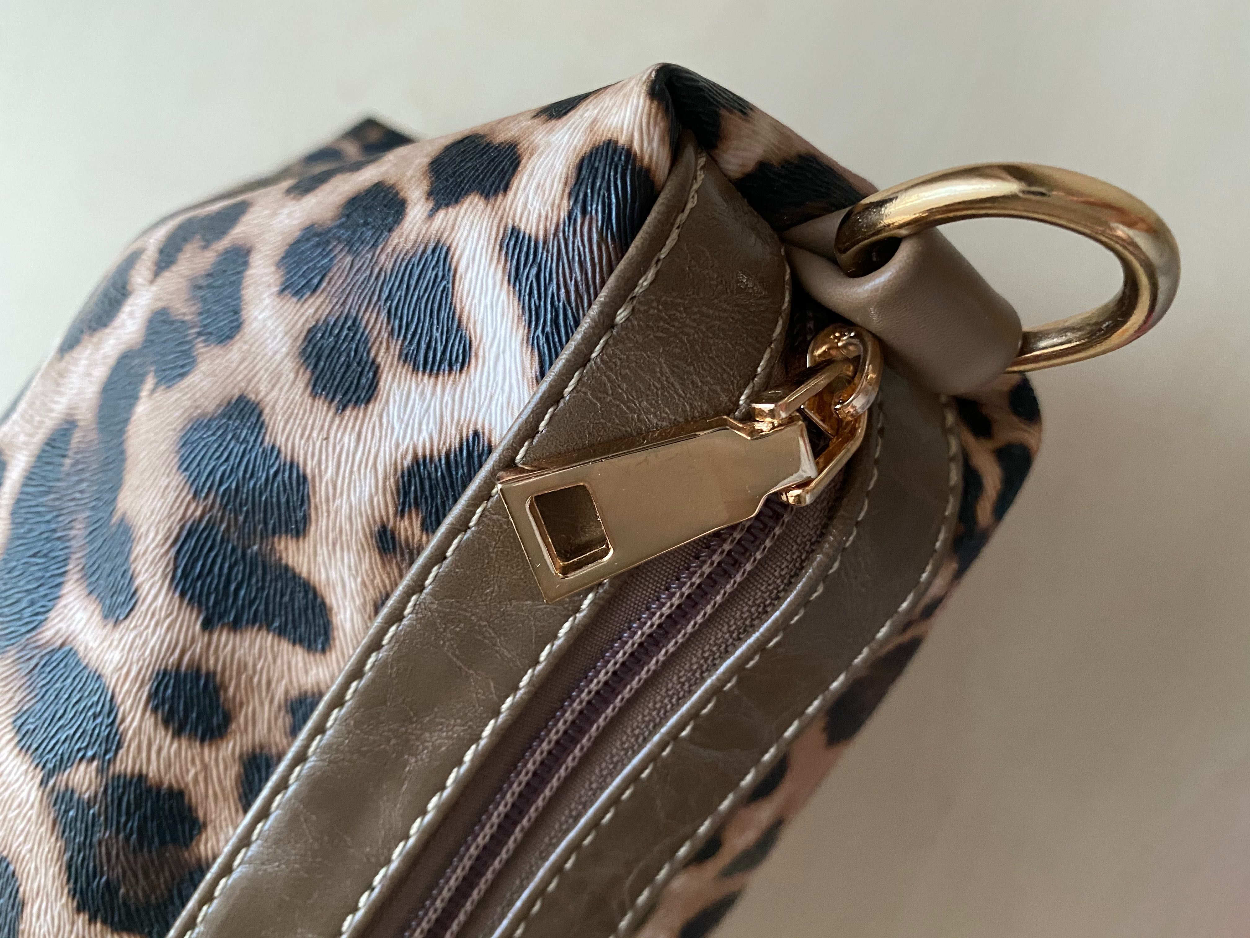 Клатч/косметичка/сумка з леопардовим тисненням