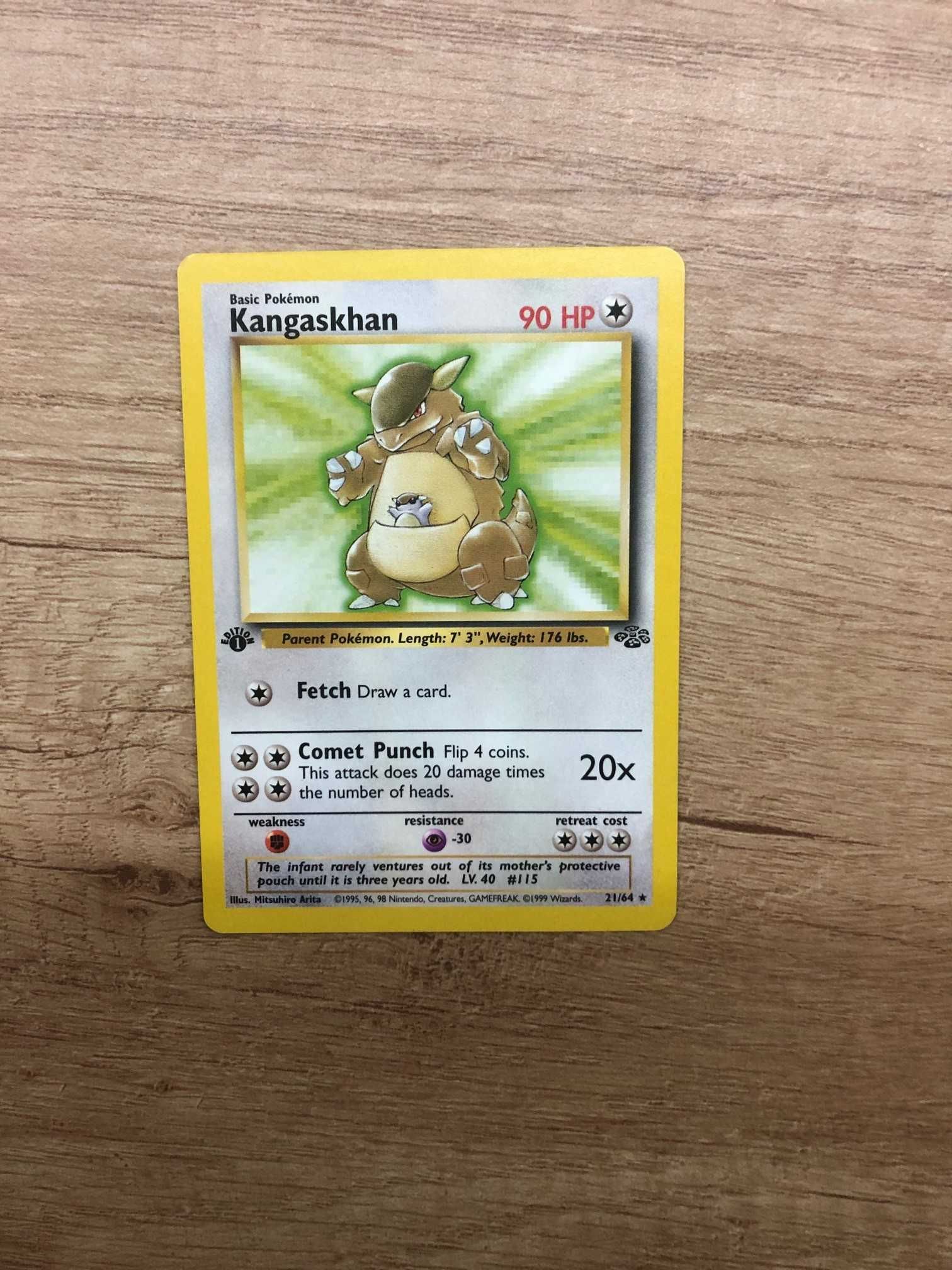 Karta Pokemon Jungle Kangaskhan first edition 21/64