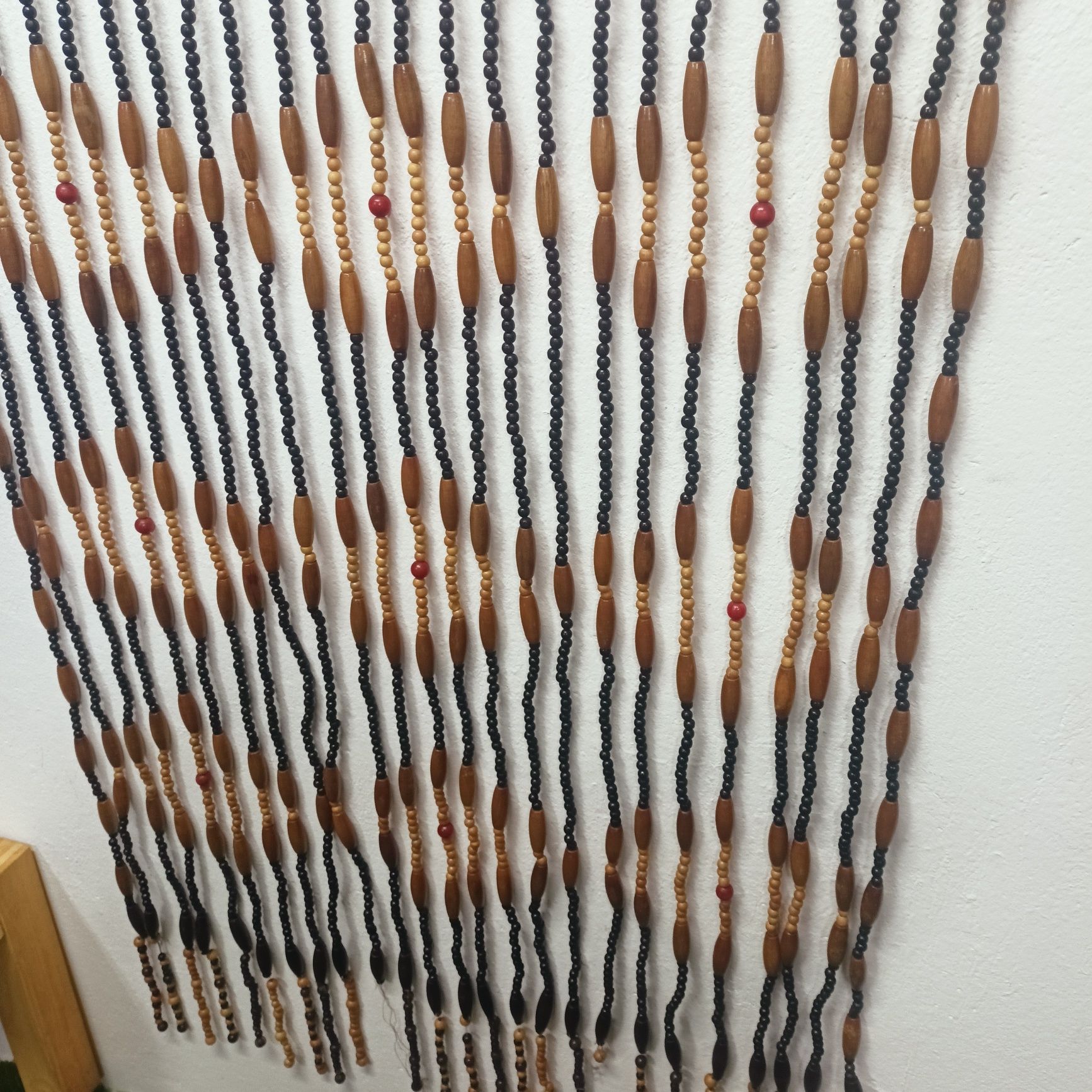 Kotara, zasłona z koralików drewnianych,90/200cm.