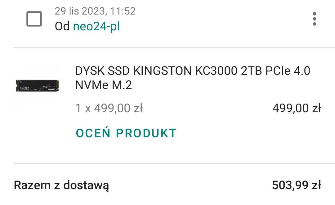 G4M3R HERO PLUS RTX4070Ti i7-14700KF 64gb DDR5 4TB SSD M.2 Gwar.