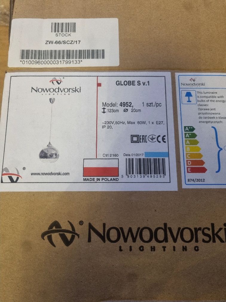 Lampa Nowodworski GLOBE S V.1 Model 4952