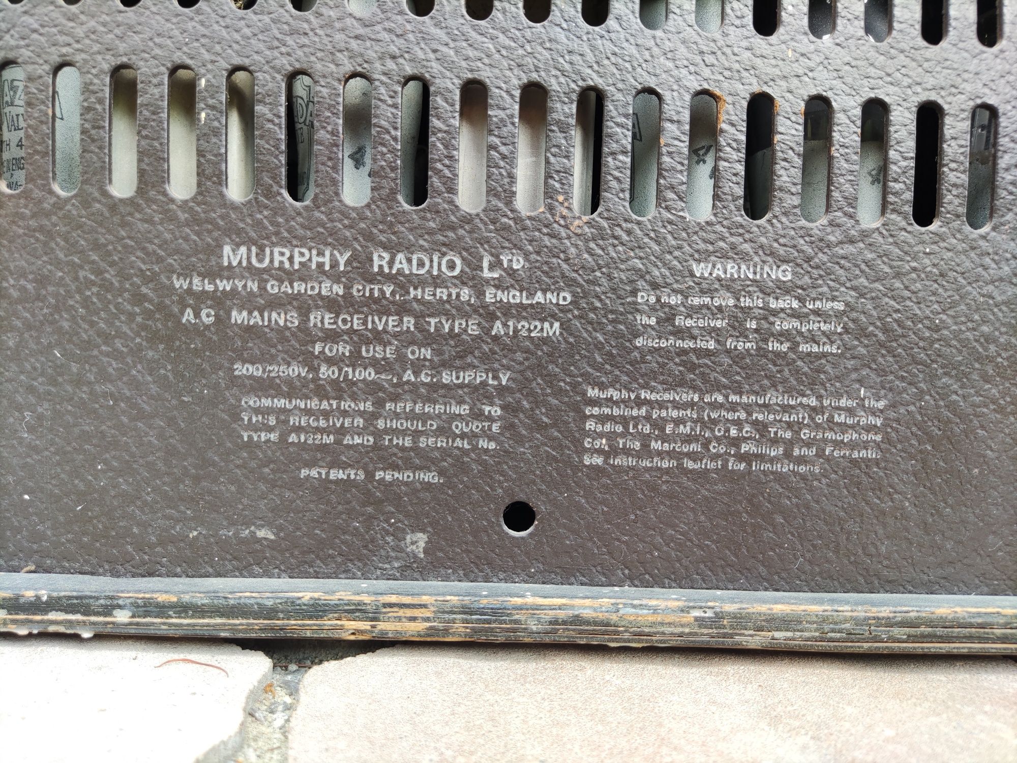 Radio Murphy A122M muzealne kolekcjonerskie