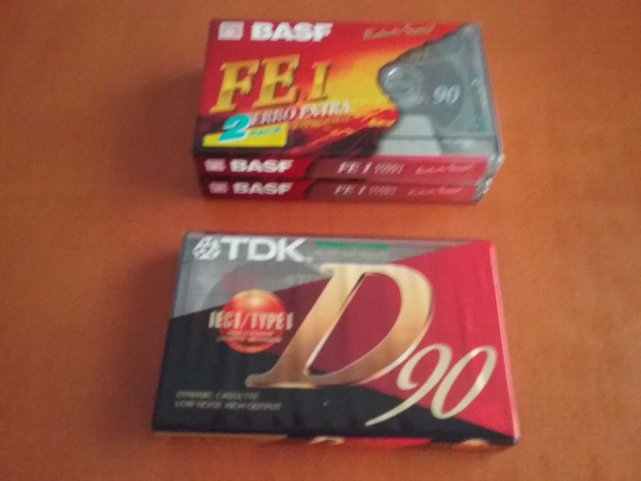 Cassetes TDK e BASF
