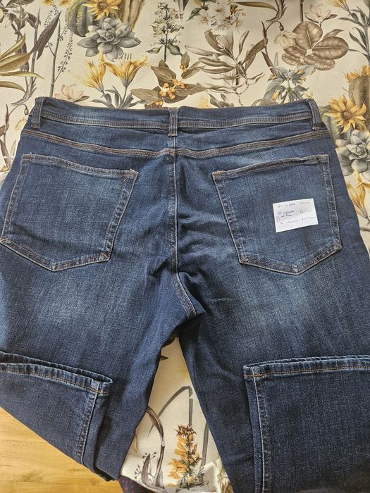 Spodnie męskie jeansowe F&F UK niebieskie 38/30 slim