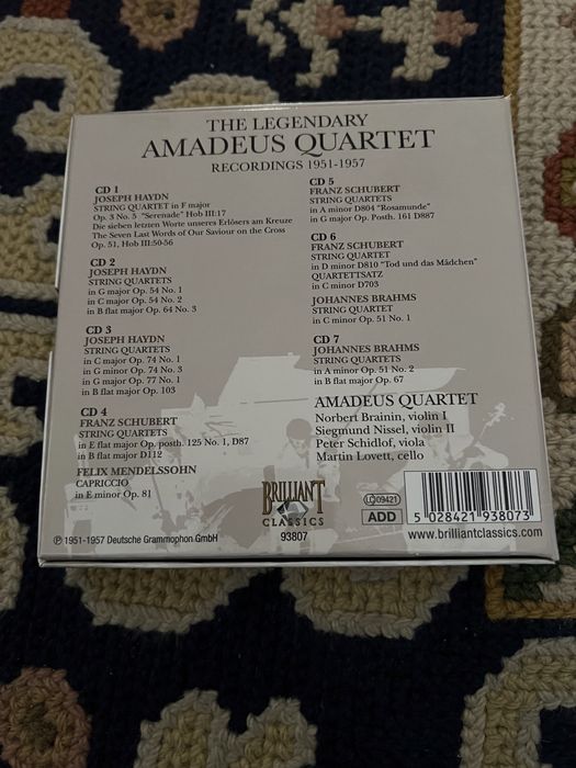 Amadeus quartet quartetos de cordas