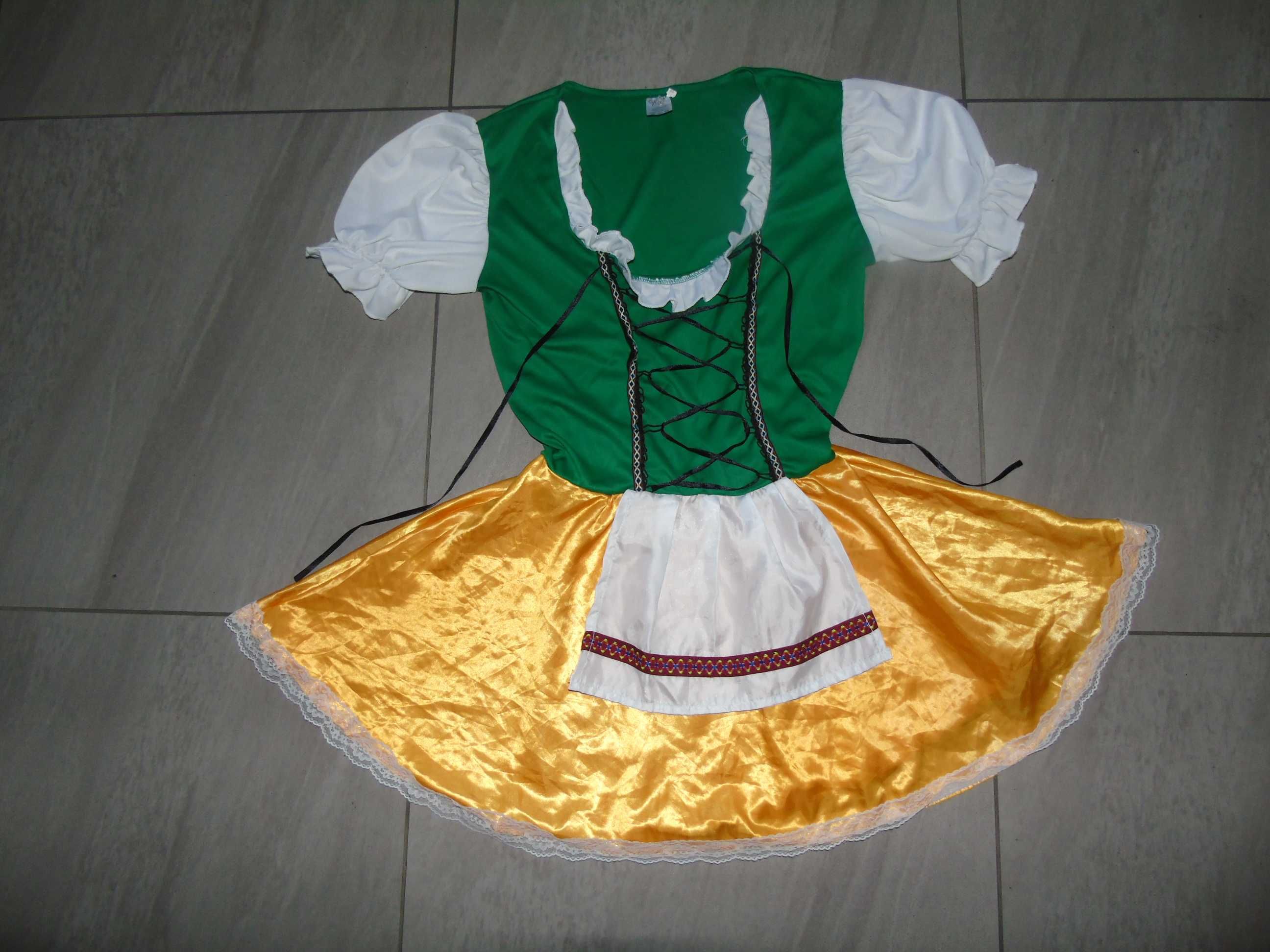 strój bawarski sukienka na Oktoberfest  L dla dorosłych