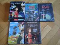 4xDVD anime Kolekcja Hayao Miyazaki Hauru spirited away Kiki Totoro