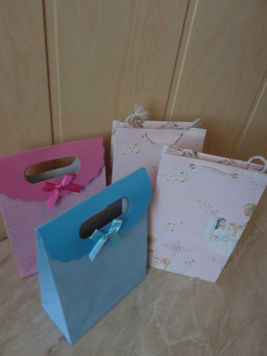 Torebka ozdobna prezentowa na święta zestaw 2 szt + gratis