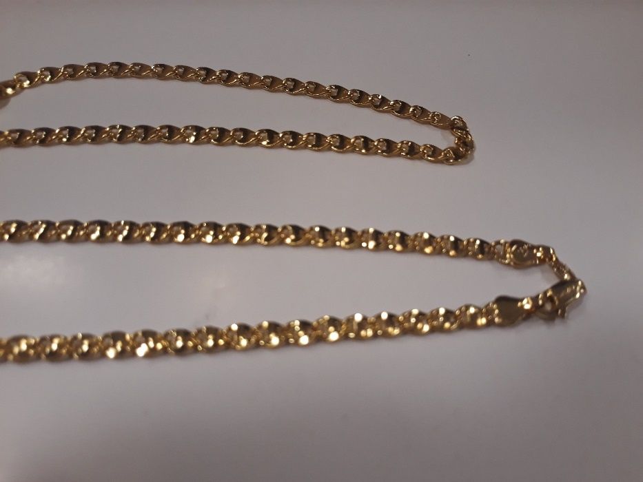 złoty łańcuszek,pozłacany łańcuszek,14k,585,Italy,NOWY,585,14k,MK