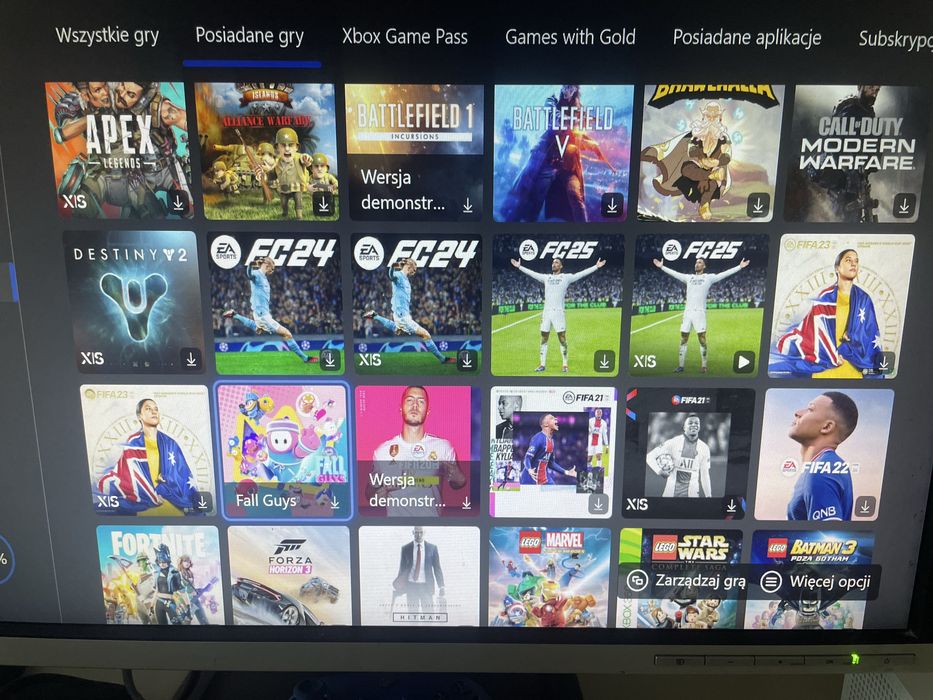 xbox one s z dwoma padami i grami