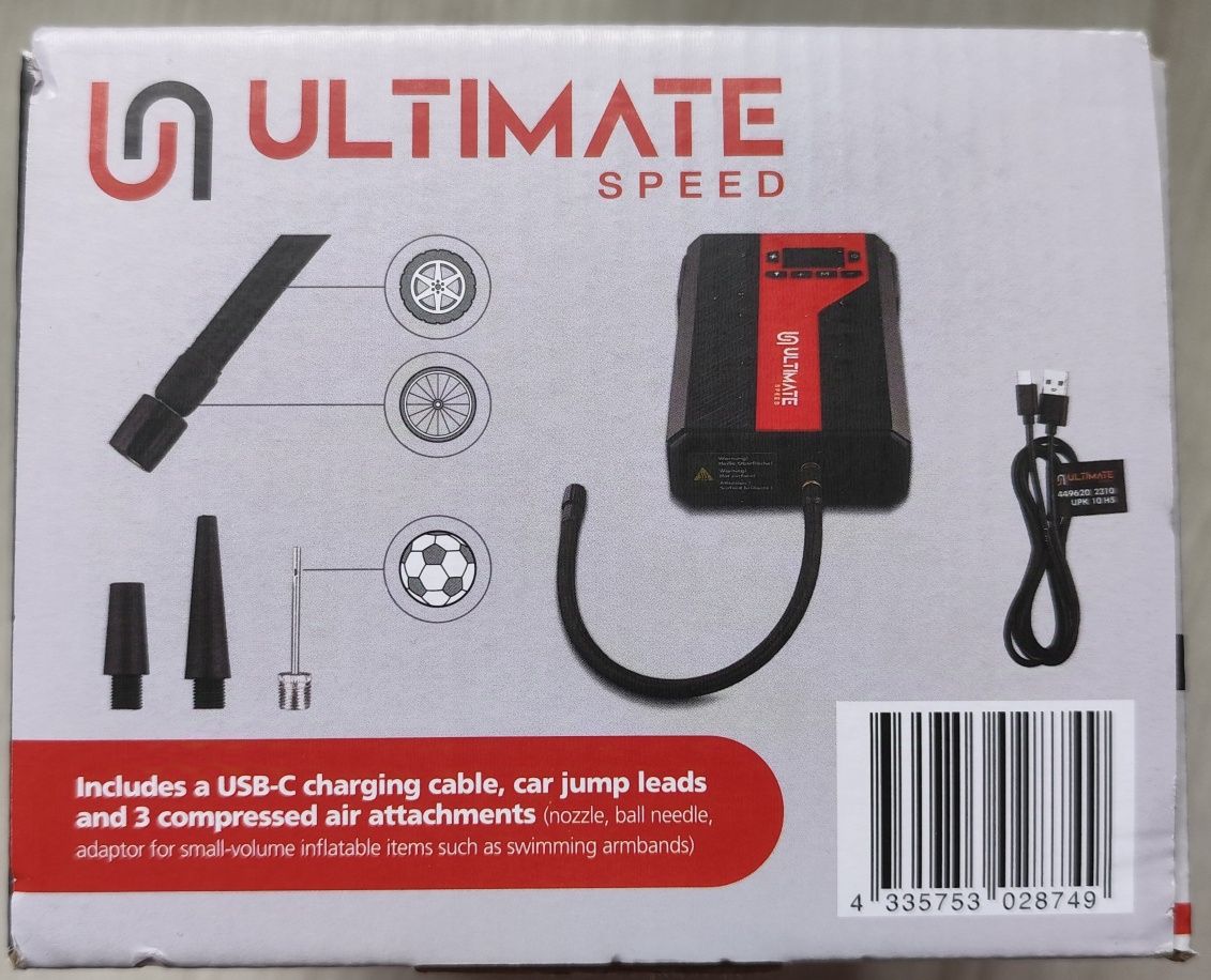 Booster rozruchu auta / Powerbank samochodowy z kompresorem