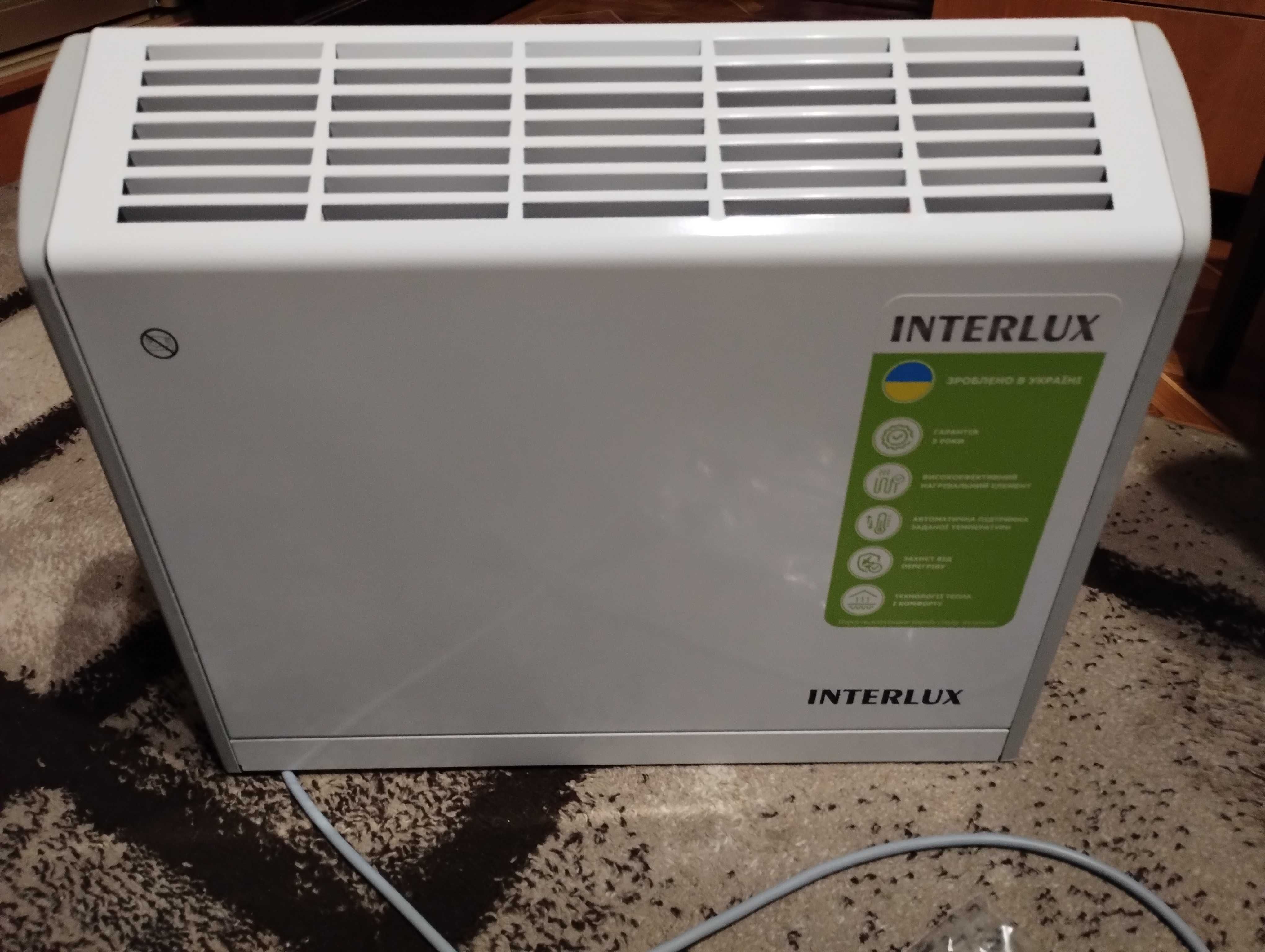Продам новый конвекторний обогреватель Interlux 1500 Вт