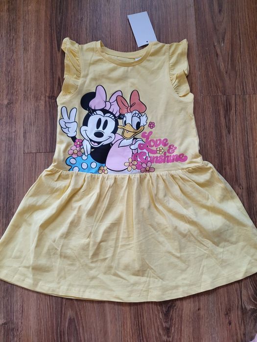 Sukienka h&m 98 104 Minnie Daisy nowa