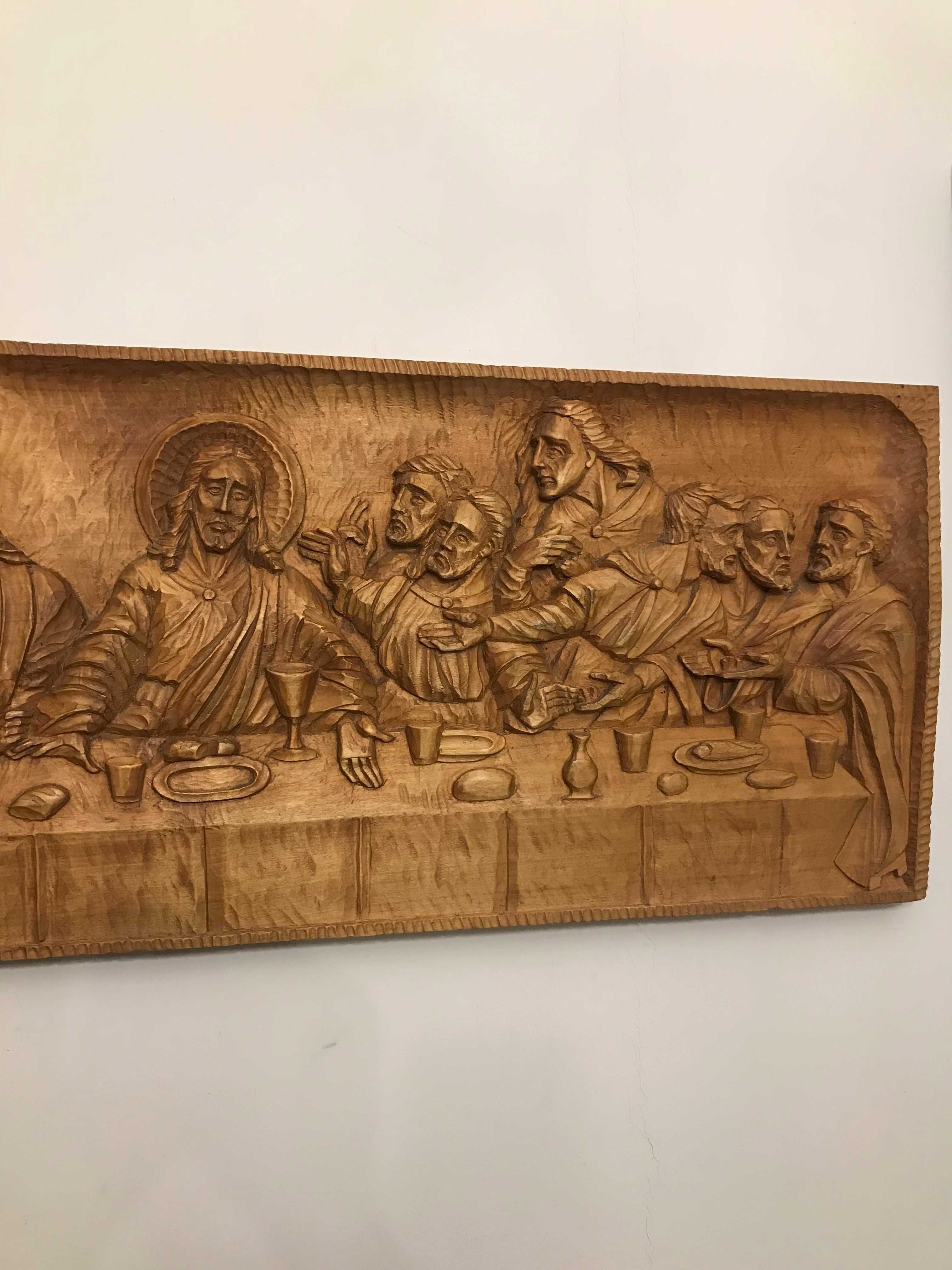 "Ostatnia wieczerza" płaskorzeźba 106x38 projektu Durlaka
