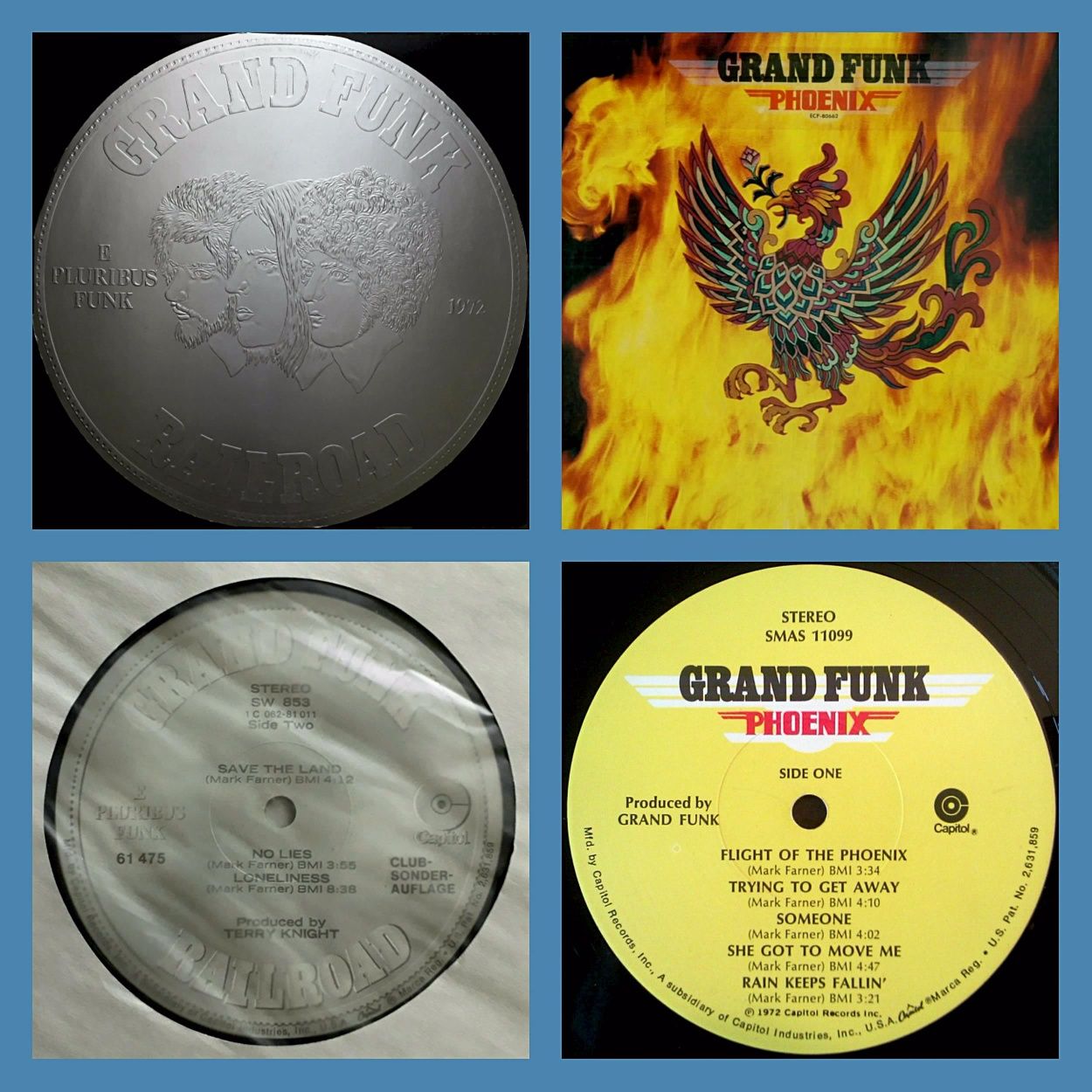 Lp Uriah Heep, Smokie, Accept, Grand Funk, Queen