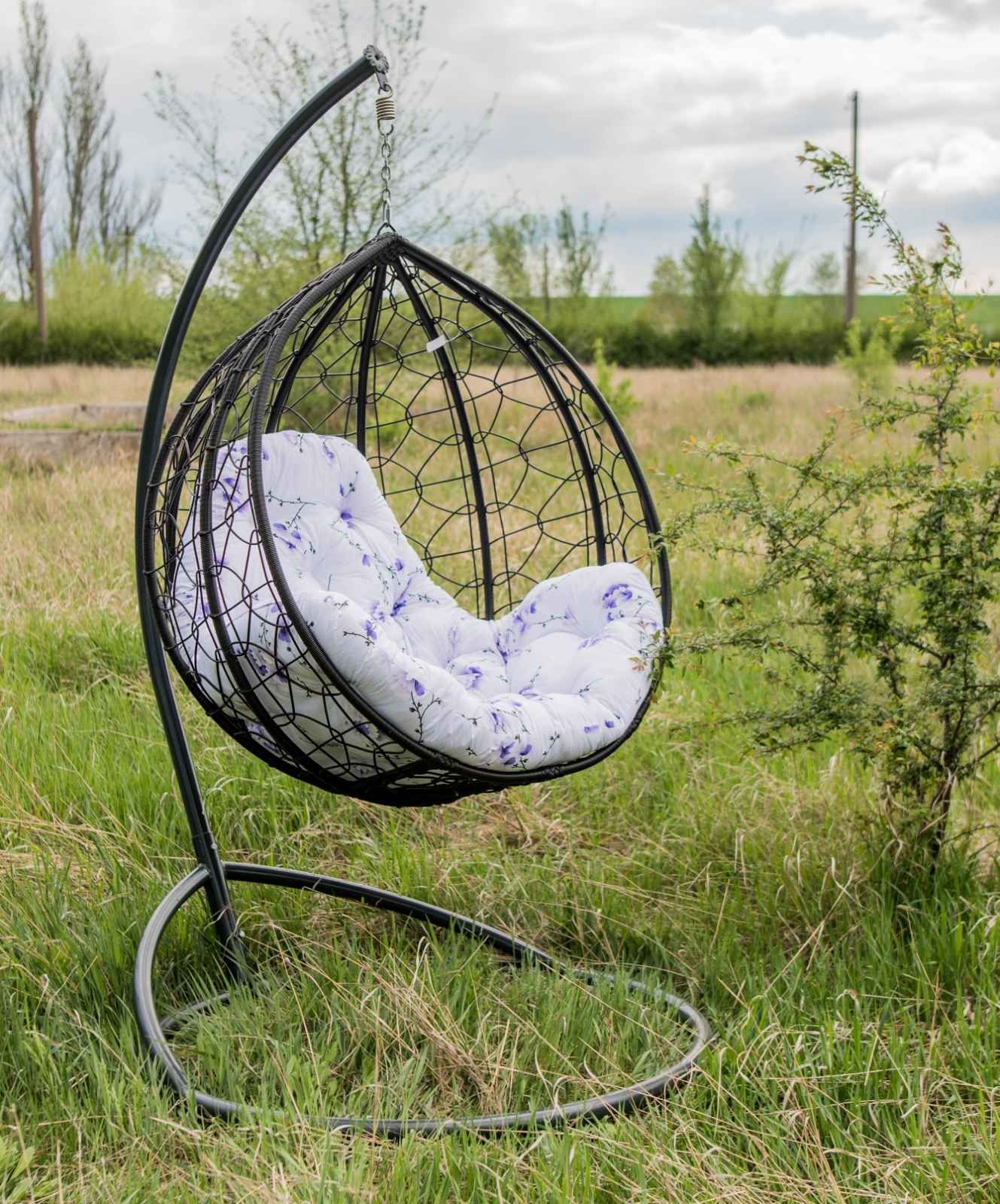 Акция! Гарантия. Подвесное кресло кокон из ротанга. Садовая качеля.