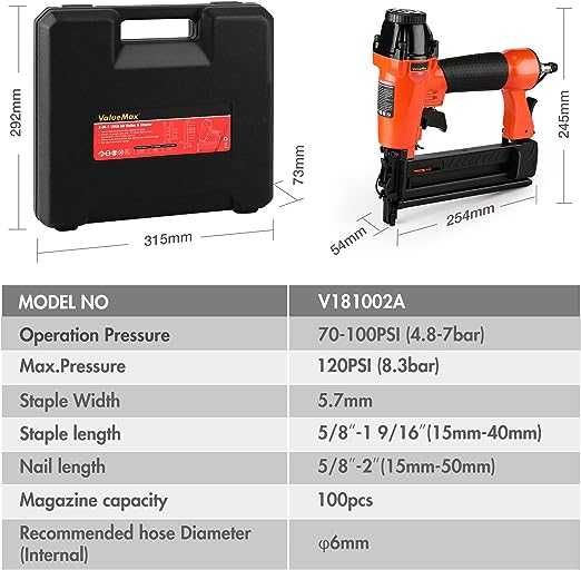 Пневматичний гвоздебійник нейлер  ValueMax 2-в-1