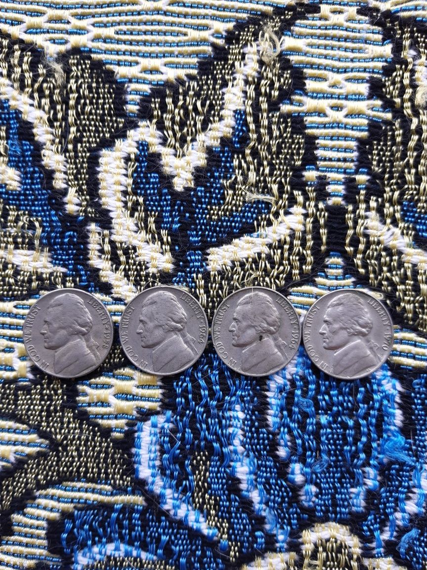 Монети. Liderty five cents