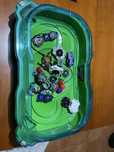 Arena beyblade burst turbo, incluido com beyblades e lancadores