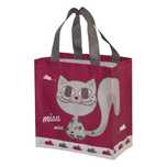 torba na zakupy 10l 25x15x27 kitikat bordowa 1szt