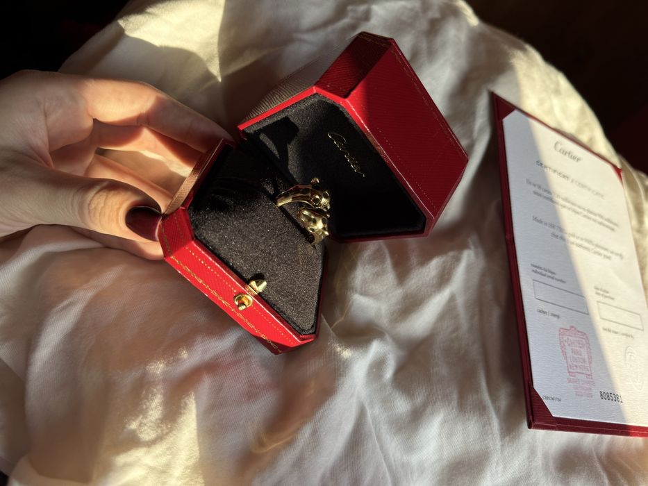 Cartier кольцо Пантера