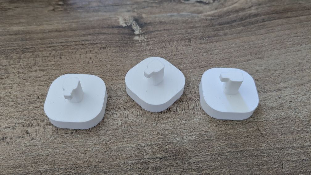 Uchwyt na klucze Key Holder Druk 3D w zestawie 3 białe szt.