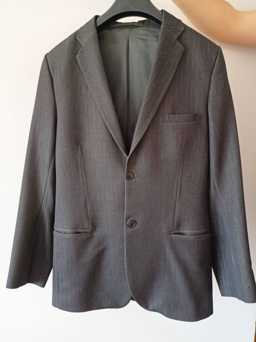 Elegancka, męska, szara marynarka M