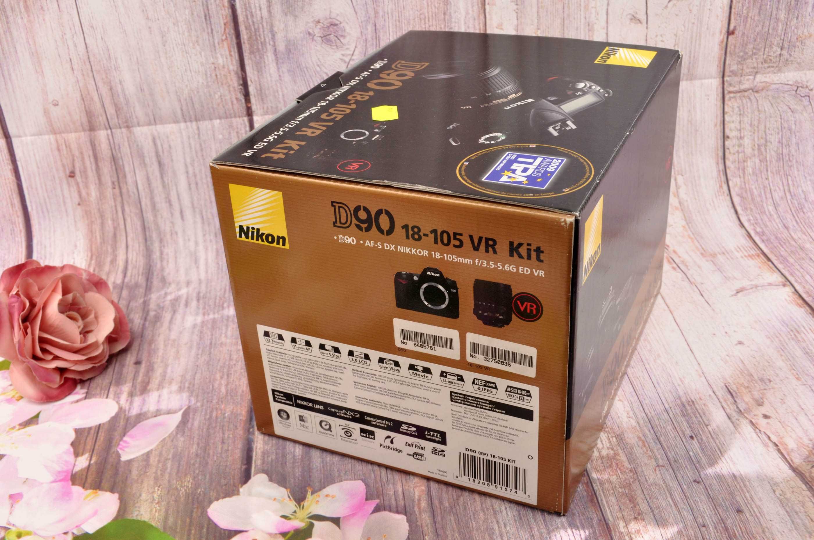 Nikon D 90 oryginalne opakowanie ( tylko pudełko )