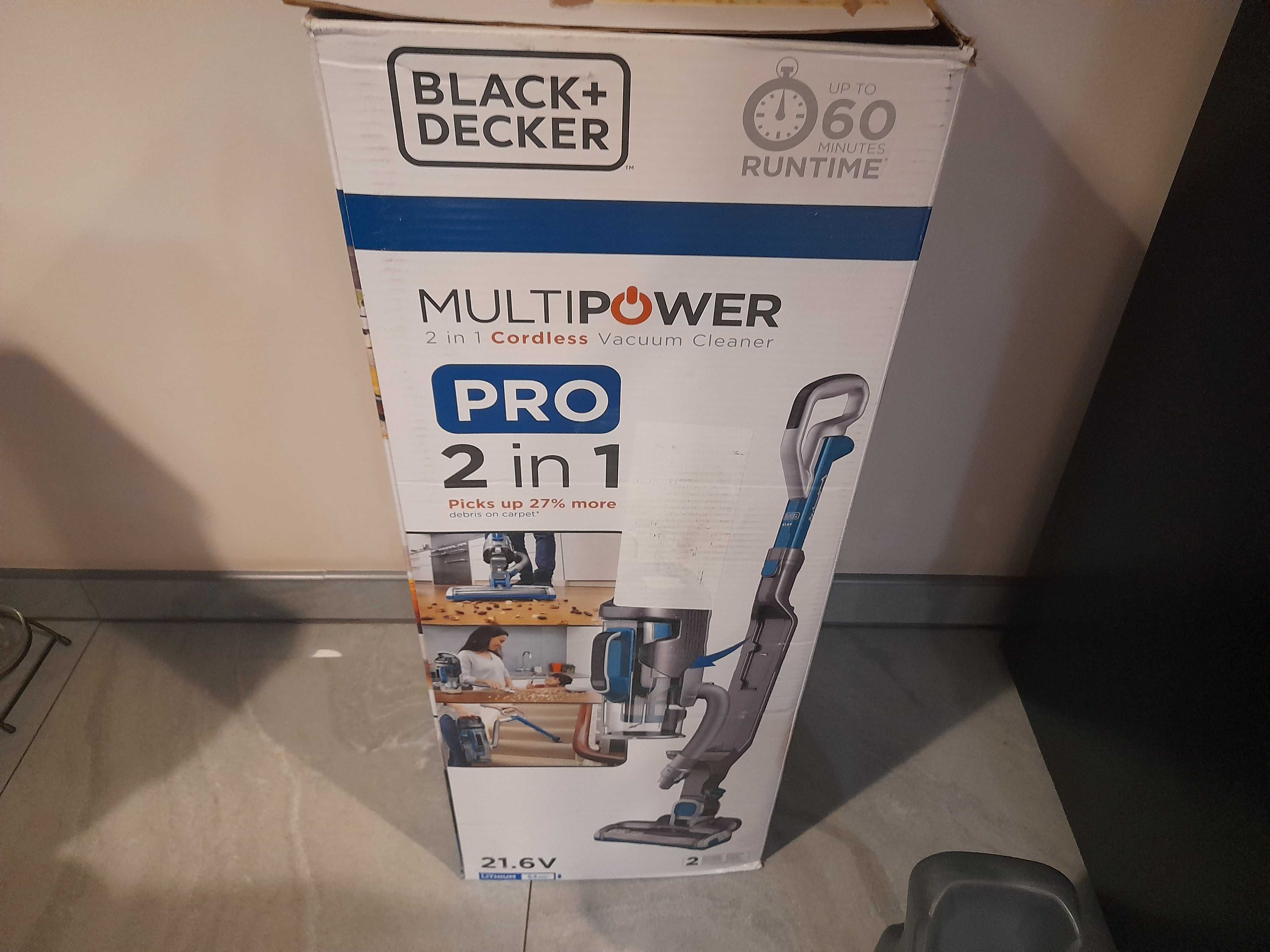 BLACK&DECKER CUA625BHP odkurzacz pionowy do sierści 2w1 21,6V