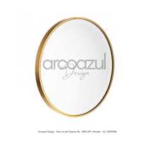 Espelho Dourado de Alumínio - Várias Medidas By Arcoazul Design