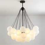 Żyrandol lampa 36 kulki bubble do salonu szklane led wisząca