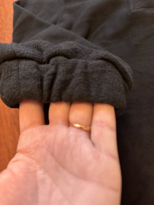 Тепла чорна фліска, кофта на флісі