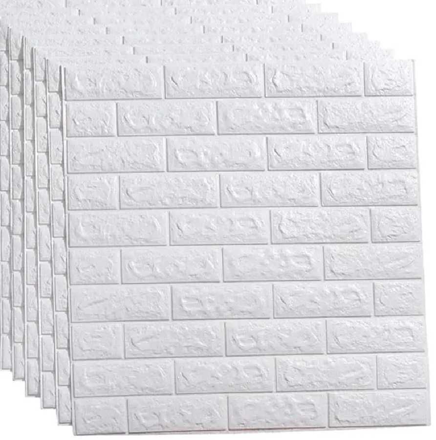 Panele Cegła Tapeta 3D Samoprzylepna 70x77 – Zestawy 10 sztuk - 5,4m2