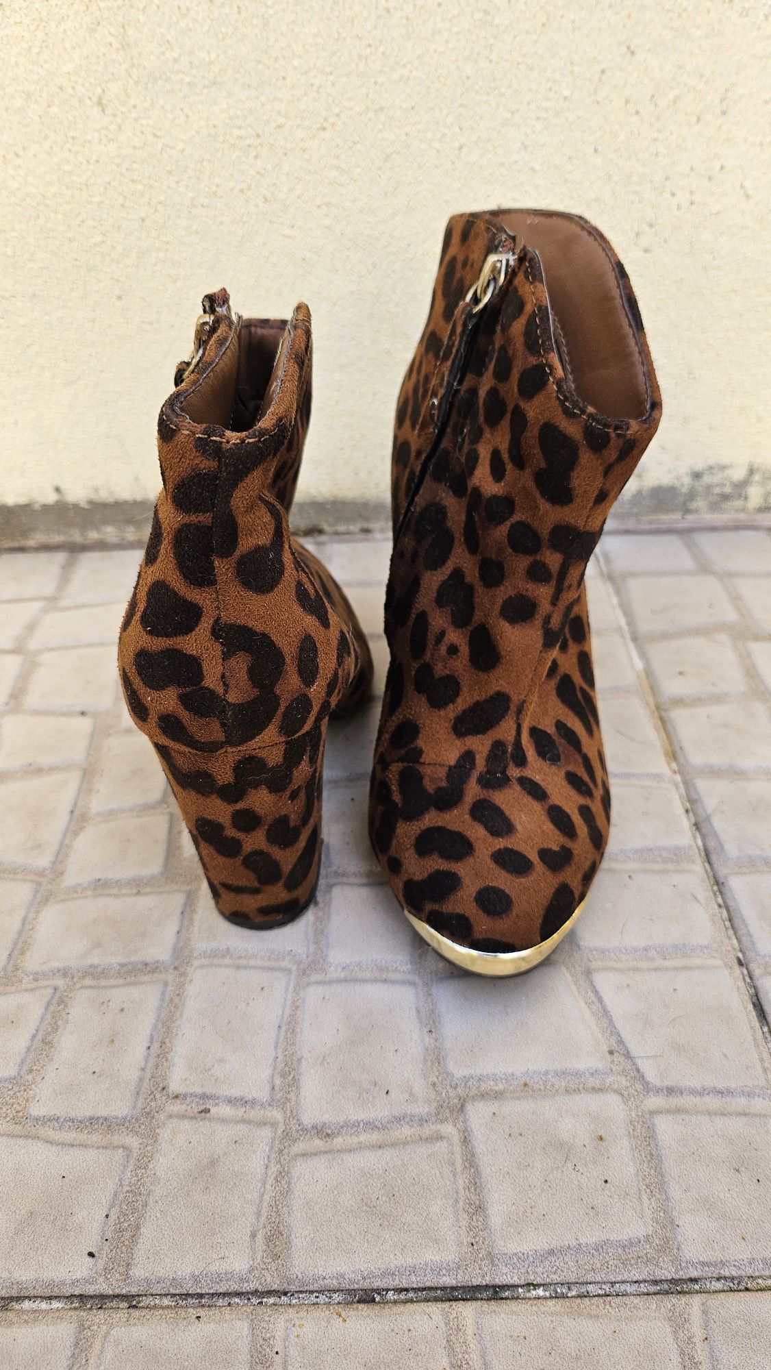 Botas padrão leopardo