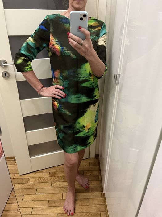 Sukienka sliczne kolory Jesienne   rozm 36/38 Nowa bez metki