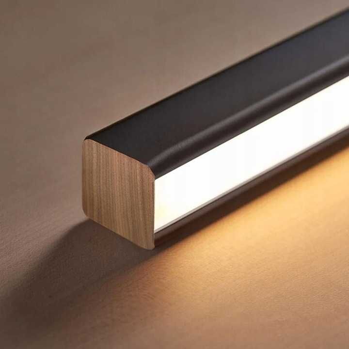 LAMPA WISZĄCA liniowa podłuża metal czarna black led 80CM APP1447