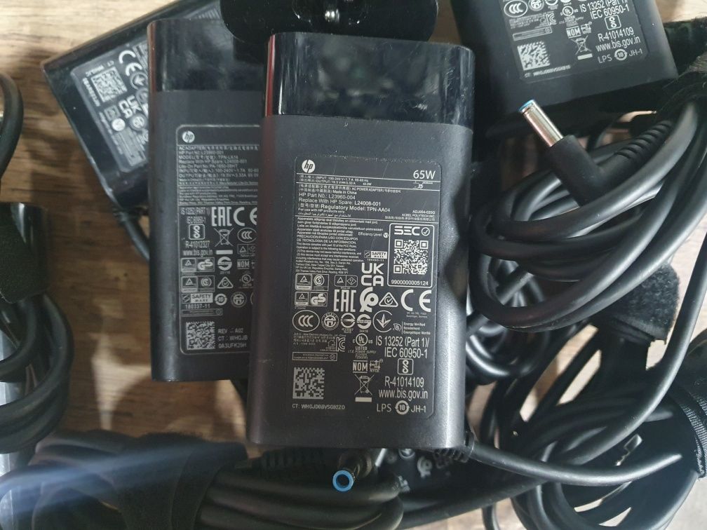 Блок живлення питания зарядка HP 65w 4.5×3.0mm blue pin slim typ ориг
