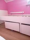 Łóżko Ikea  Slakt z dwoma pojemnikami