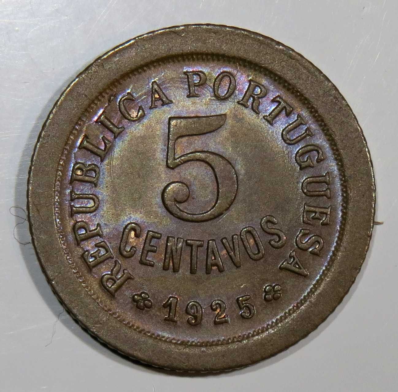 Republica Portuguesa - 5 Centavos 1925 Bela