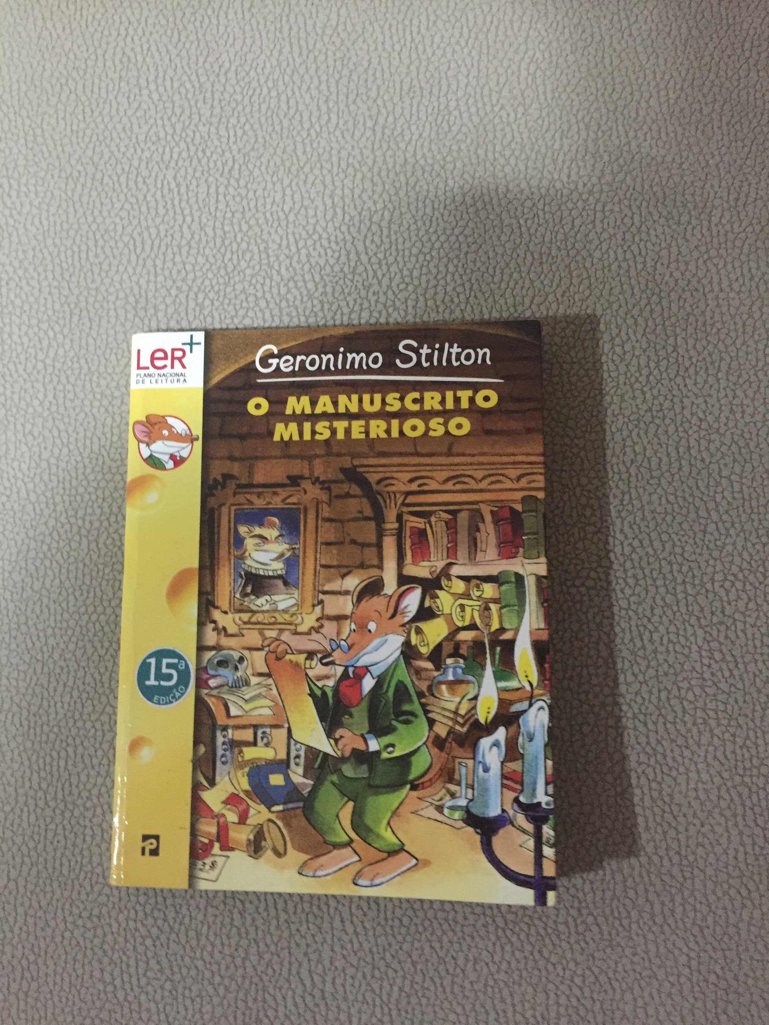 Livro Geronimo Stilton "O manuscrito misterioso"(como novo) com oferta