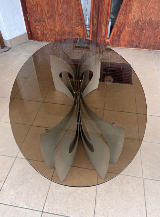 Mid century modern unikalny stolik kawowy w stylu Francois Monnet