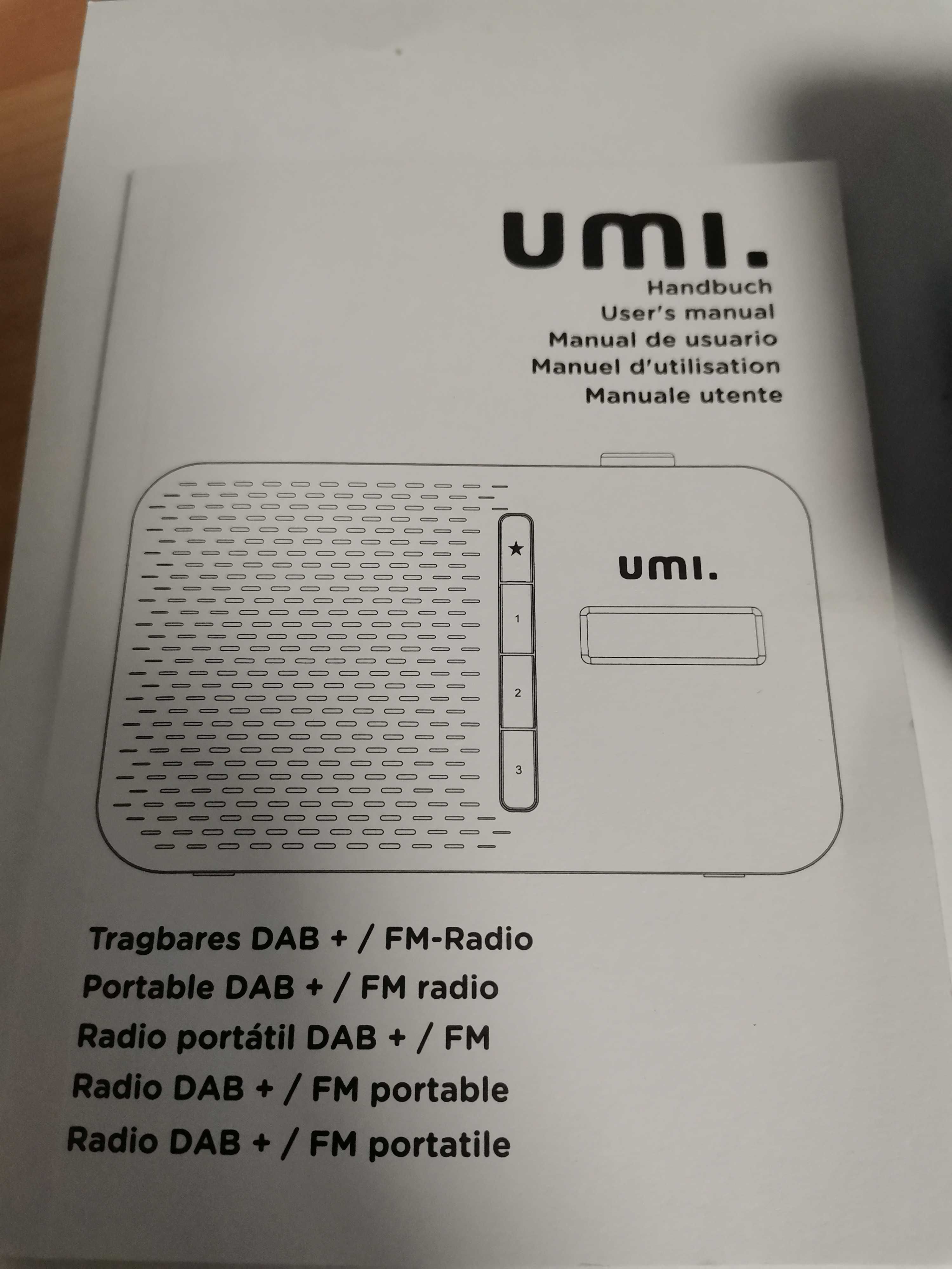 Radio sieciowo-bateryjne Umi DAB+, FM, Bluetooth